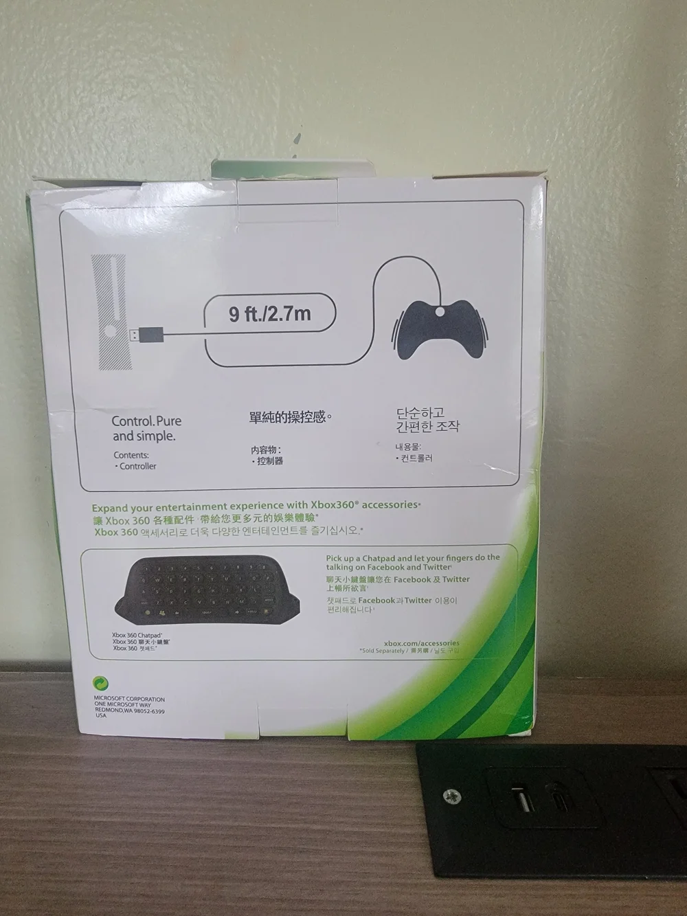 Microsoft Xbox 360 Wired USB2.0 Game Controller PC Windows 11/10/8/7/XP Gamepad!